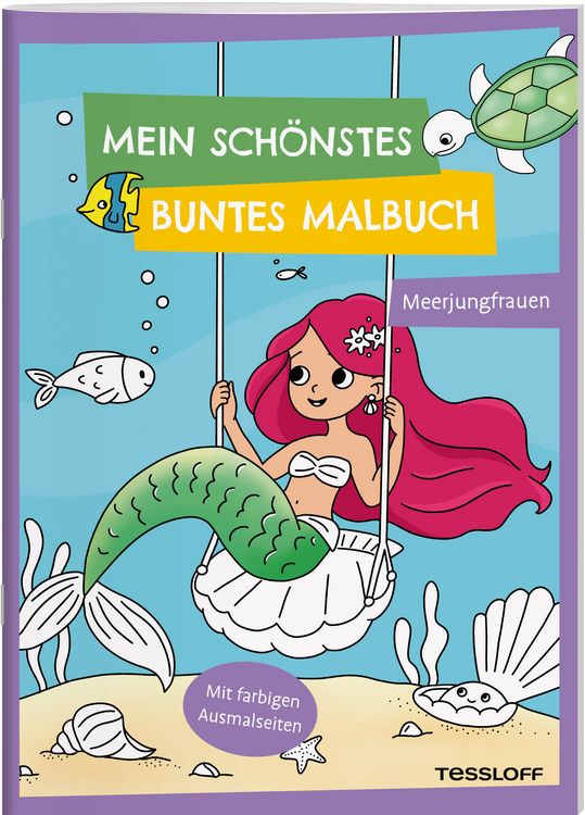 Produktbild: Mein sch&ouml;nstes buntes Malbuch. Meerjungfrauen