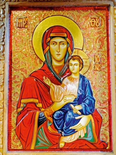 Produktbild: CALVENDO Puzzle Madonna mit Kind, Biserica Curtea Veche, Verk&uuml;ndigungskirche | 1000 Teile Lege-Gr&ouml;&szlig;e 64x48cm Foto-Puzzle f&uuml;r gl&uuml;ckliche Stunden