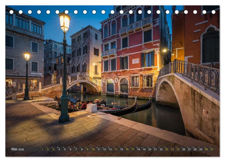Produktbild: Malerisches Venedig (Tischkalender 2026 DIN A5 quer), CALVENDO Monatskalender