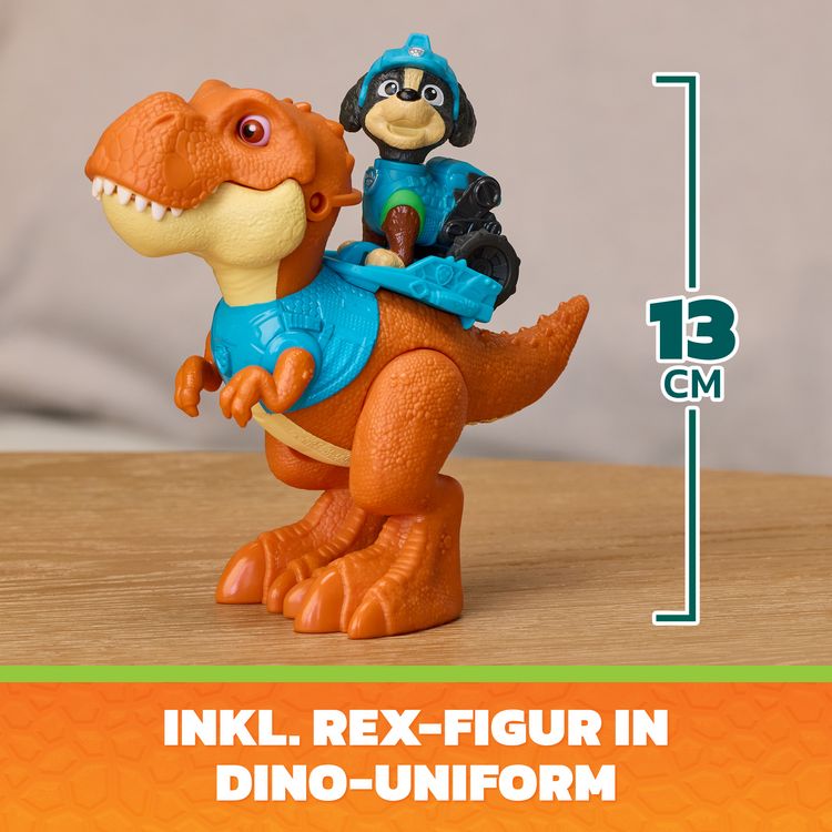 Produktbild: PAW Patrol: Der Dino Film, Roaring Pups, Rex-Figur & T-Rex-Dino Timmy