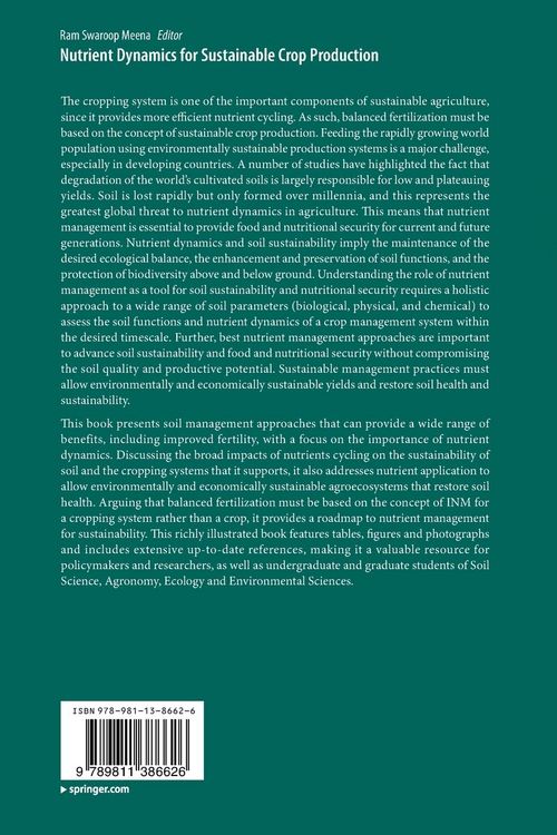 Produktbild: Nutrient Dynamics for Sustainable Crop Production