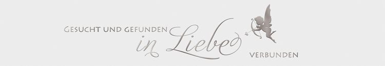 Produktbild: URSUS 5 Banderolen "in Liebe", wei&szlig;/silber
