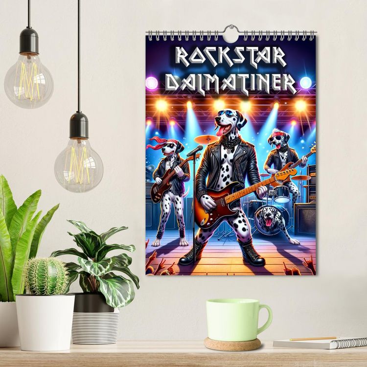 Produktbild: Rockstar Dalmatiner (Wandkalender 2026 DIN A4 hoch), CALVENDO Monatskalender