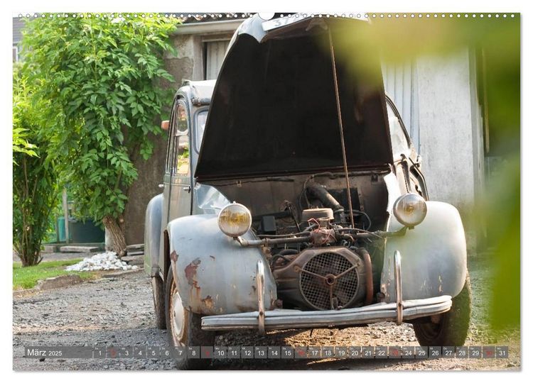 Produktbild: Citro&euml;n 2CV Alte Liebe rostet nicht (hochwertiger Premium Wandkalender 2025 DIN A2 quer), Kunstdruck in Hochglanz