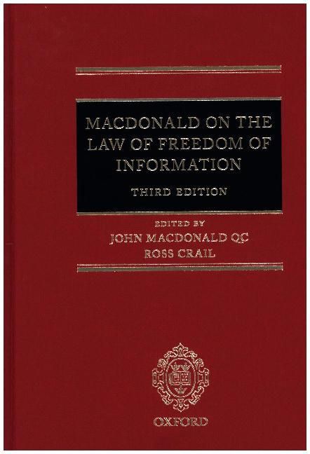 Produktbild: The Law of Freedom of Information