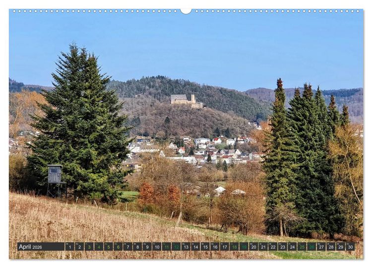 Produktbild: Sch&ouml;nes Biedenkopf Luftkurort in Hessen (hochwertiger Premium Wandkalender 2026 DIN A2 quer), Kunstdruck in Hochglanz