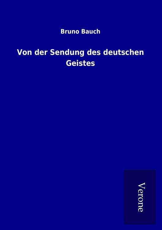 Produktbild: Von der Sendung des deutschen Geistes