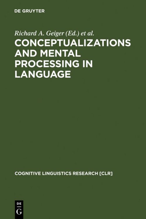 Produktbild: Conceptualizations and Mental Processing in Language