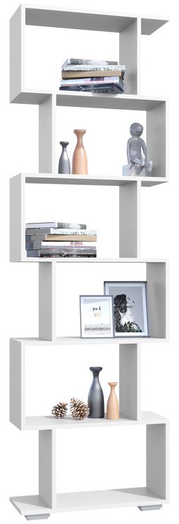 Produktbild: Holz Raumteiler Stand Regal Deko B&uuml;cher Palusa L