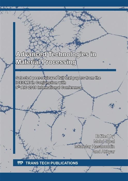 Produktbild: Advanced Technologies in Material Processing