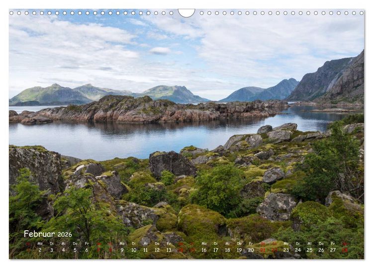 Produktbild: VESTERALEN UND LOFOTEN - Inselparadies im Eismeer (Wandkalender 2026 DIN A3 quer), CALVENDO Monatskalender