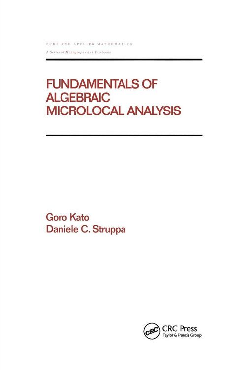 Produktbild: Fundamentals of Algebraic Microlocal Analysis