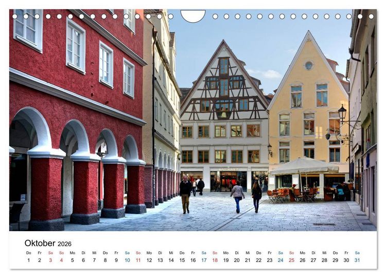 Produktbild: Memmingen - Ansichtssache (Wandkalender 2026 DIN A4 quer), CALVENDO Monatskalender