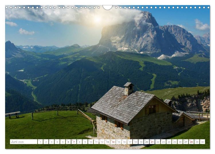 Produktbild: Bekannte und unbekannte Wanderziele in S&uuml;dtirol (Wandkalender 2026 DIN A3 quer), CALVENDO Monatskalender