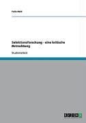 Produktbild: Selektionsforschung - eine kritische Betrachtung