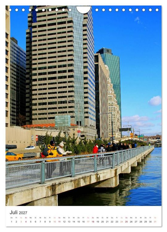 Produktbild: New York - sehenswertes Manhattan bei Tag und Nacht (Wandkalender 2027 DIN A4 hoch), CALVENDO Monatskalender