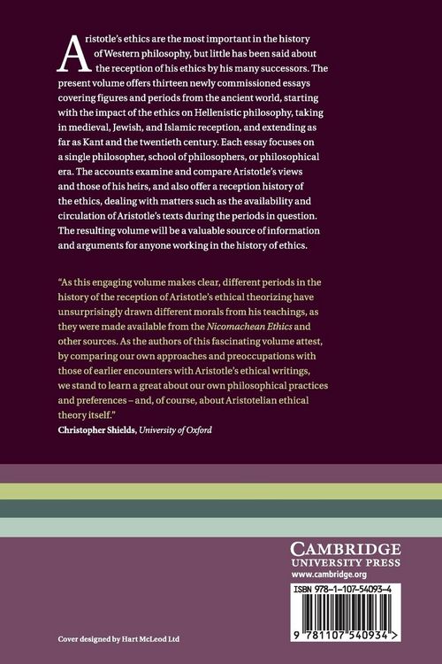 Produktbild: The Reception of Aristotle's Ethics