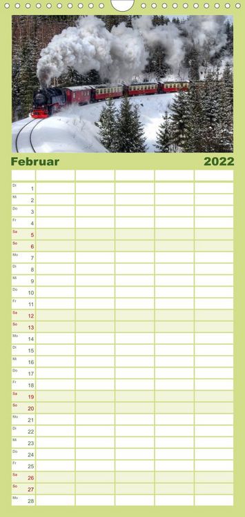 Produktbild: Harz Landschaften - Familienplaner hoch (Wandkalender 2022 , 21 cm x 45 cm, hoch)