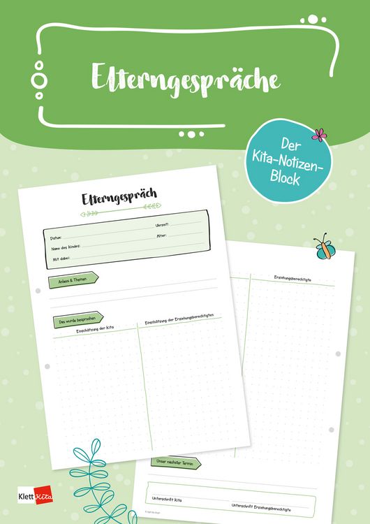 Produktbild: Der Kita-Notizen-Block: Elterngespr&auml;che