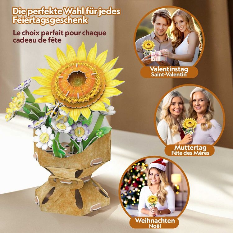 Produktbild: CUBICFUN - 3D Puzzle Blumentopf Sonnenblume 102 T