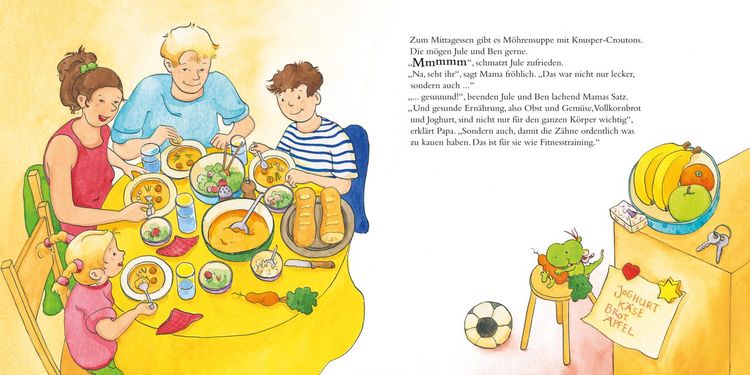 Produktbild: LESEMAUS 138: Jule putzt sich die Z&auml;hne &ndash; und Mama hilft mit