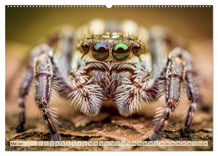 Produktbild: Spinnenaugen (hochwertiger Premium Wandkalender 2027 DIN A2 quer), Kunstdruck in Hochglanz