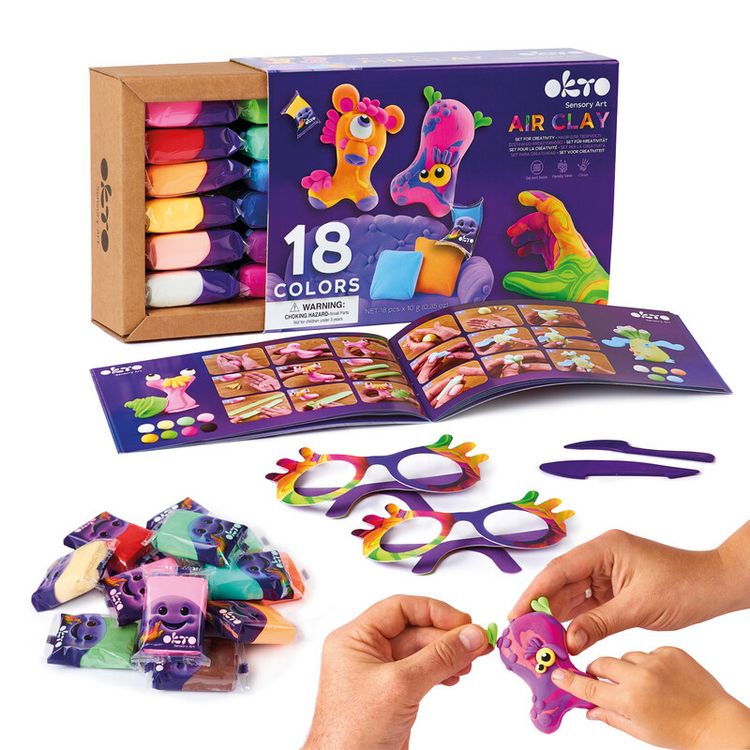 Produktbild: Air Clay Modellierset Set 18 Farben