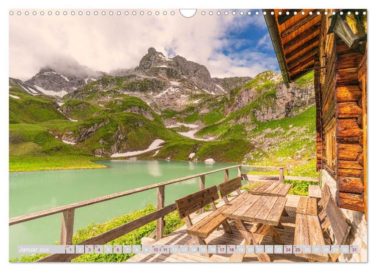 Produktbild: Arlberger Bergwelten (Wandkalender 2026 DIN A3 quer), CALVENDO Monatskalender