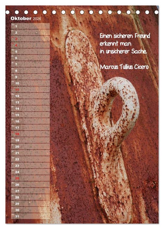 Produktbild: maritim inspiriert / Geburtstagskalender (Tischkalender 2026 DIN A5 hoch), CALVENDO Monatskalender