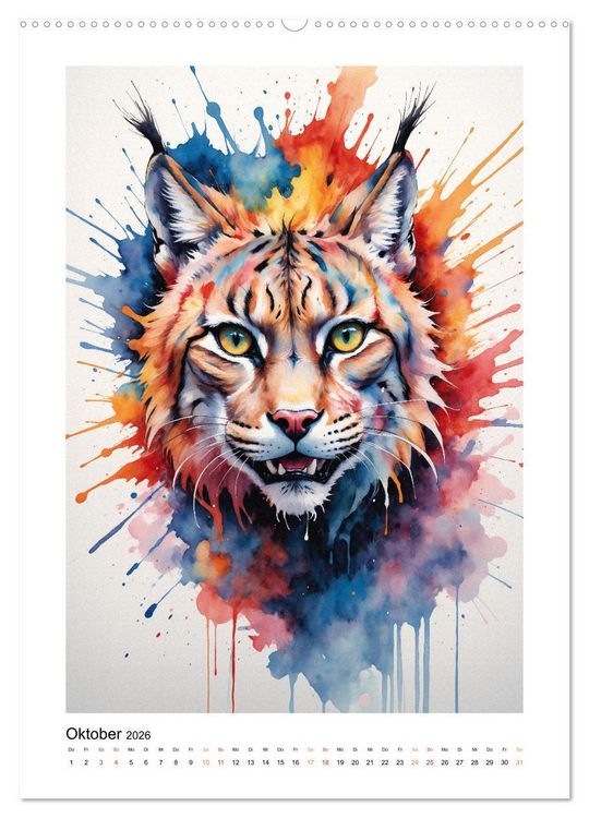 Produktbild: Fantastische Tierwelt: Farbenspiel und Eleganz (hochwertiger Premium Wandkalender 2026 DIN A2 hoch), Kunstdruck in Hochglanz