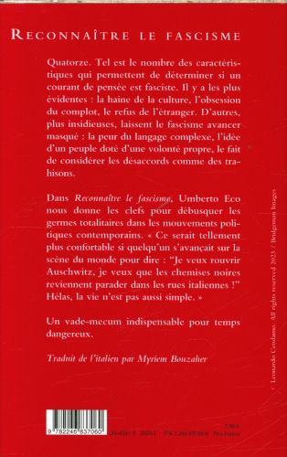 Produktbild: Reconna&icirc;tre le fascisme