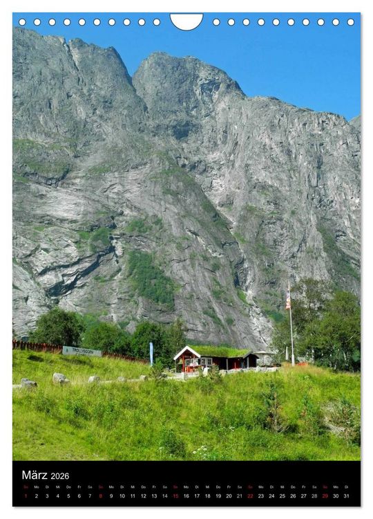 Produktbild: Paradiesisches Norwegen (Wandkalender 2026 DIN A4 hoch), CALVENDO Monatskalender