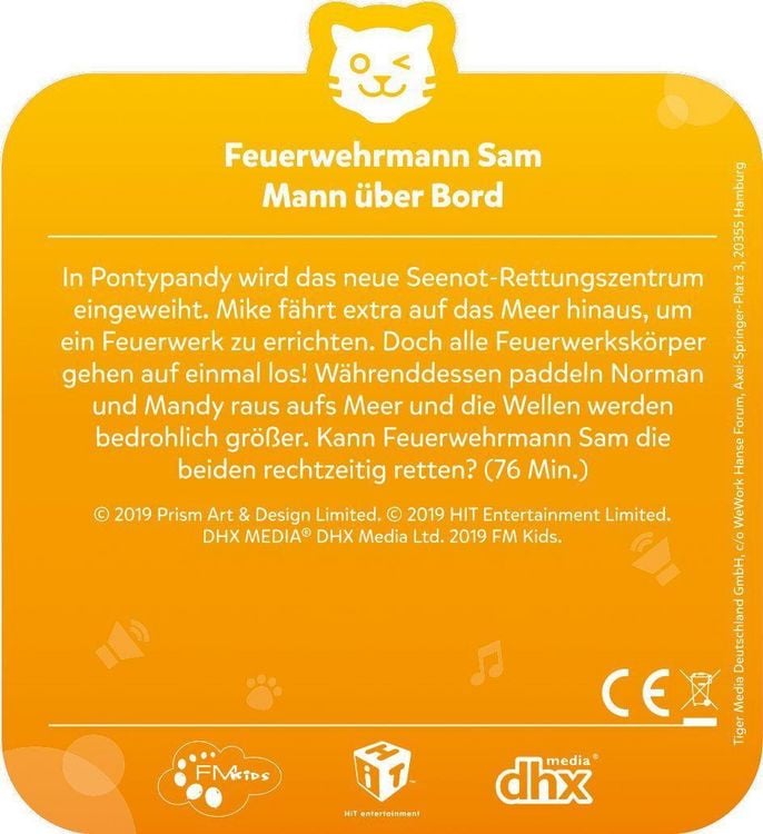 Produktbild: tigercard - Feuerwehrmann Sam - Mann &uuml;ber Bord