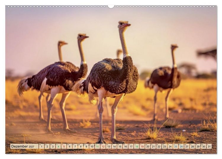 Produktbild: Gro&szlig;tiere - Weltweit (hochwertiger Premium Wandkalender 2027 DIN A2 quer), Kunstdruck in Hochglanz
