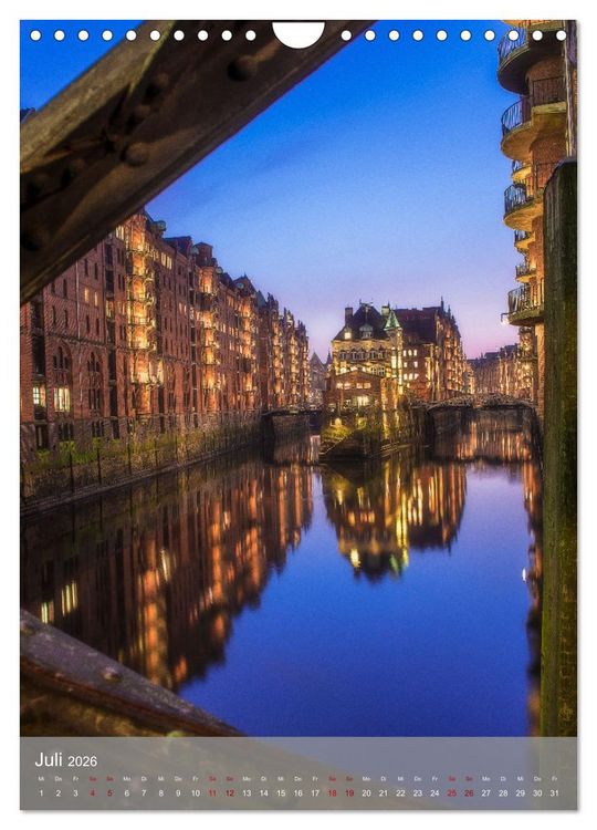 Produktbild: Hamburg - Die sch&ouml;nste Hafenstadt (Wandkalender 2026 DIN A4 hoch), CALVENDO Monatskalender