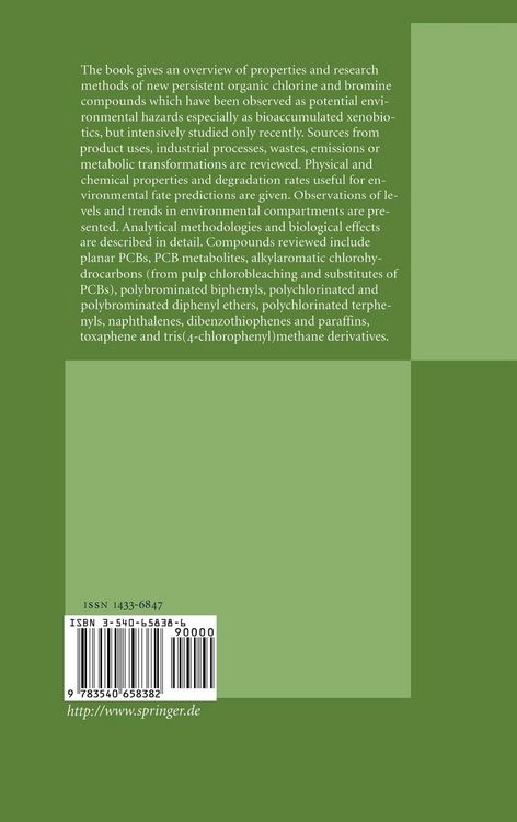 Produktbild: New Types of Persistent Halogenated Compounds