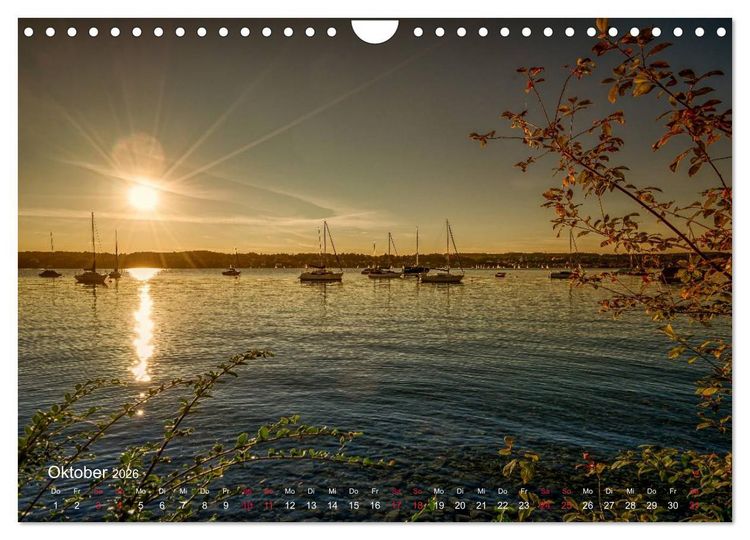 Produktbild: Impressionen vom Starnberger See (Wandkalender 2026 DIN A4 quer), CALVENDO Monatskalender