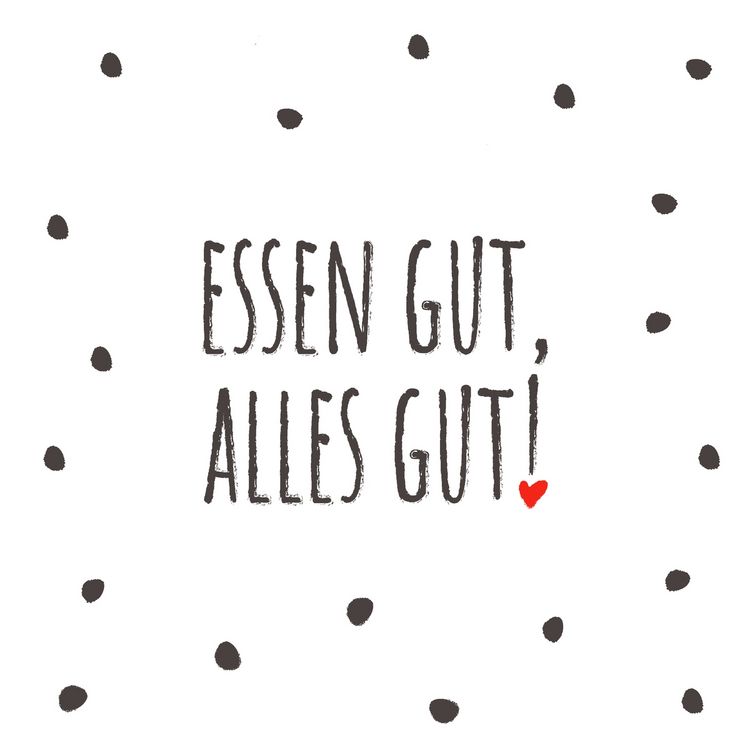 Produktbild: Paper+Design Servietten Essen gut 33x33cm