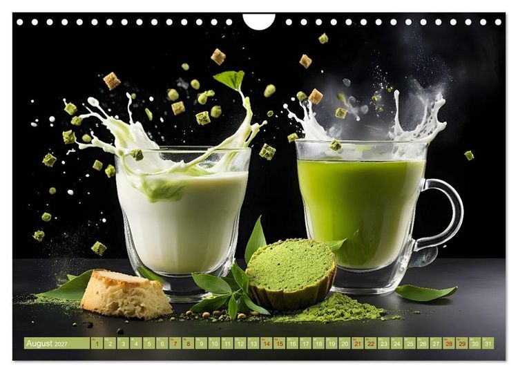 Produktbild: Lifestyle Matcha - Hot und Cool (Wandkalender 2027 DIN A4 quer), CALVENDO Monatskalender