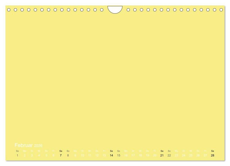 Produktbild: Bastelkalender - Gelb (Wandkalender 2026 DIN A4 quer), CALVENDO Monatskalender