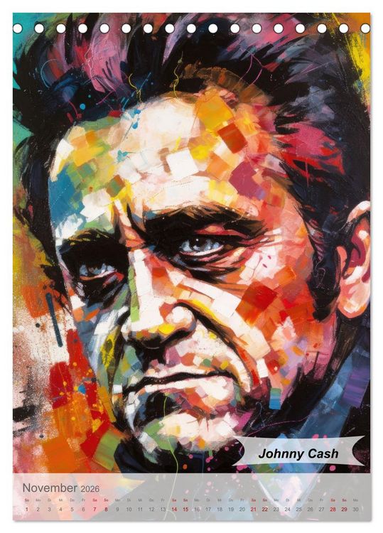 Produktbild: POP Legenden in Pop-Art (Tischkalender 2026 DIN A5 hoch), CALVENDO Monatskalender