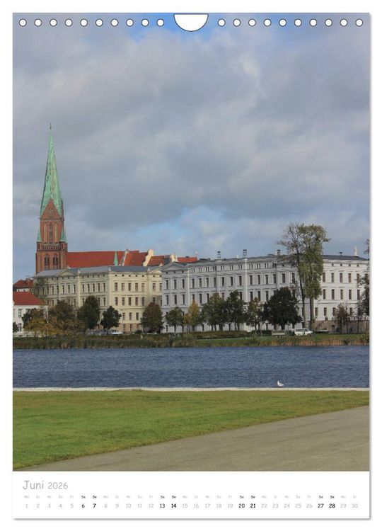Produktbild: Ein Tag durch Schwerin (Wandkalender 2026 DIN A4 hoch), CALVENDO Monatskalender