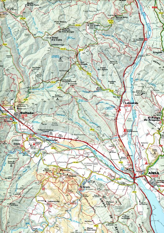 Produktbild: Parque Natural Sierra y Canones de Guara 1:40.000
