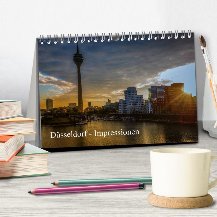 Produktbild: D&uuml;sseldorf - Impressionen (Tischkalender 2026 DIN A5 quer), CALVENDO Monatskalender