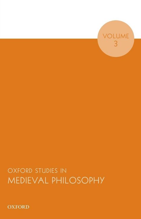 Produktbild: Oxford Studies in Medieval Philosophy, Volume 3 (UK)