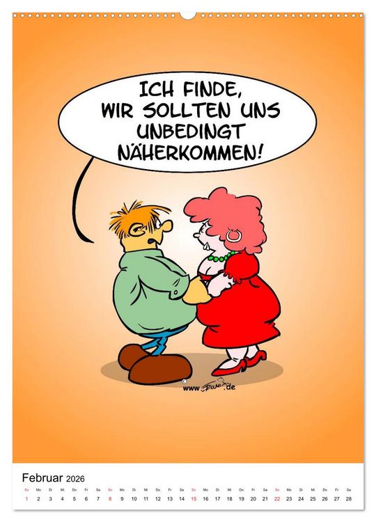 Produktbild: Trumix Cartoons - Nichts geht mehr (hochwertiger Premium Wandkalender 2026 DIN A2 hoch), Kunstdruck in Hochglanz