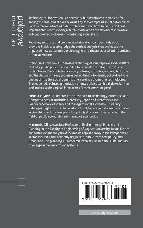 Produktbild: Technological Innovation and Public Policy