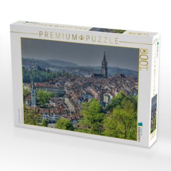 Produktbild: CALVENDO Puzzle &Uuml;ber den D&auml;chern von Bern | 1000 Teile Lege-Gr&ouml;&szlig;e 64x48cm Foto-Puzzle f&uuml;r gl&uuml;ckliche Stunden