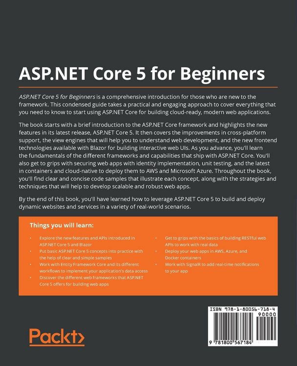 Produktbild: ASP.NET Core 5 for Beginners