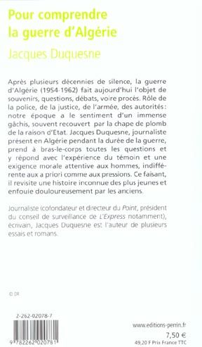 Produktbild: Pour comprendre la guerre d'Alg&eacute;rie
